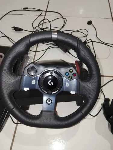 Logitec g920 com pedal e câmbio