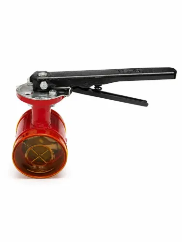 VÁLVULA BORBOLETA COM ALAVANCA RANHURADA 4"