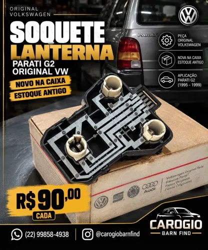 Soquete/Circuito Lanterna Parati G2 Original Vw Novo Na Caixa Estoque Antigo