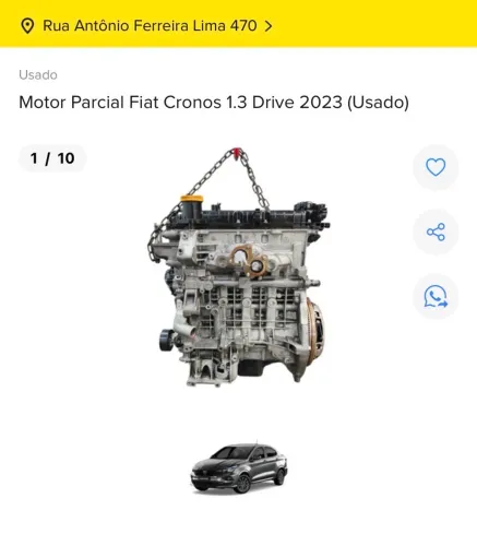 MOTOR PARCIAL FIAT CRONOS 1.3 DRIVE 2023 
