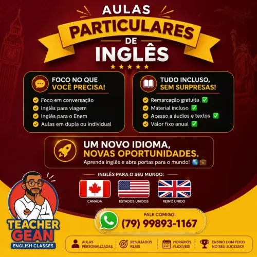 Aulas Particulares de Inglês 