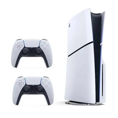 PS5 Slim Digital 1TB Branco c/ 2 Controles e Base de Carregamento e Resfriamento