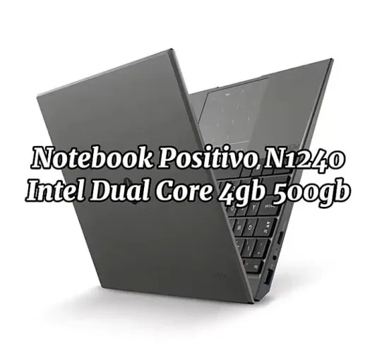 Notebook positivo N1240 14" 4GB HD 500GB- ideal pra estudos, trabalho, jogos. Etc