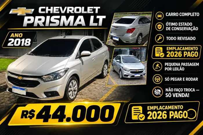 Chevrolet Prisma Sed. LT 1.4 8V Flexpower 4P 2018