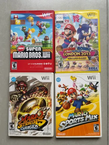 Combo 4 jogos do Super Mario para Wii