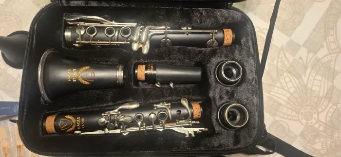 Clarinete Eagle CL04 Sib 17 Chaves Com Estojo, palhetas, suporte e hinario 