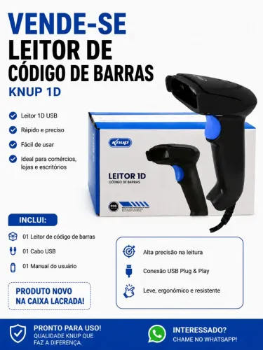 Vendo leitor código de barras