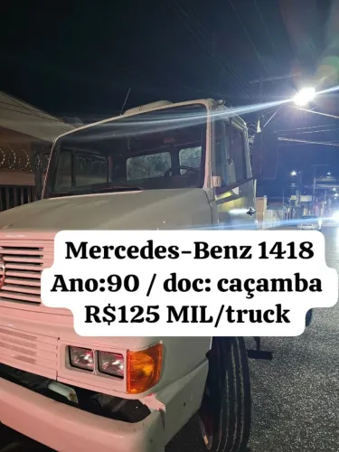 Mercedes-Benz 1418 , truck doc: caçamba R$125 Mil . Não pega troca!!!