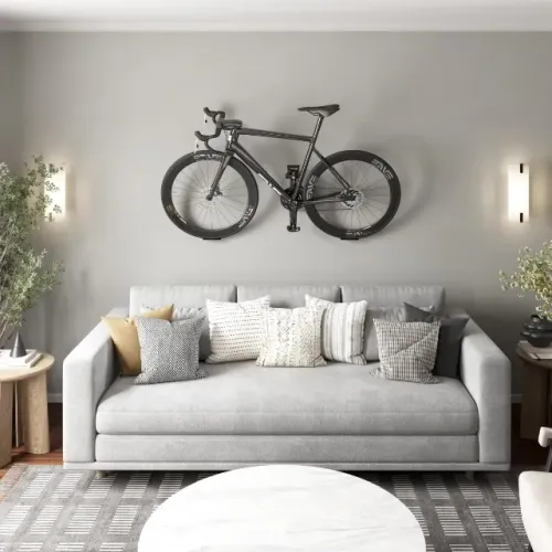 rio design99 - Suporte de Bicicleta parede horizontal preto - speed, mtb, mountain, suport