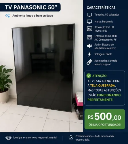 Televisão com defeito