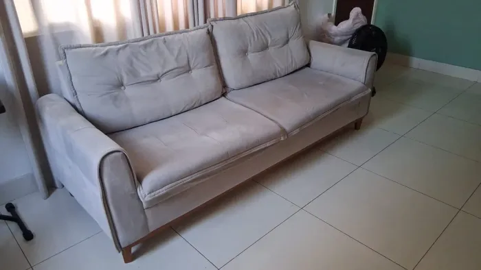 Sofá cinza 4 lugares em perfeito estado