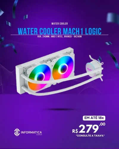WATER COOLER KALKAN AURA LCD 240MM