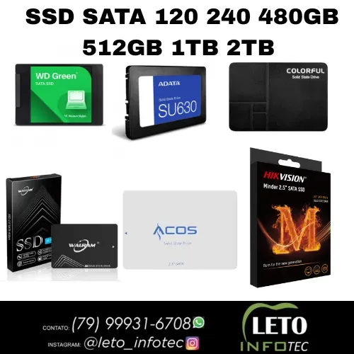 Ssd sata 2.5 120g 128GB 240 256GB 480 512GB 1Tb 2TB Notebook e desktop pc