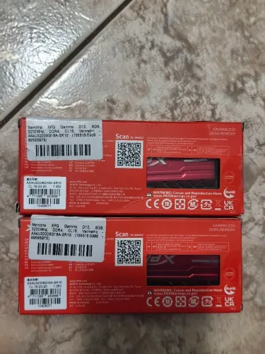 Memória ram XPG 16gb (2x8) 3200mhz