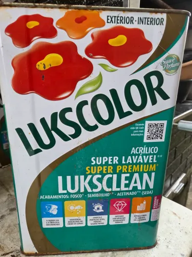 Galão de tinta cinza Lukscolor 18L