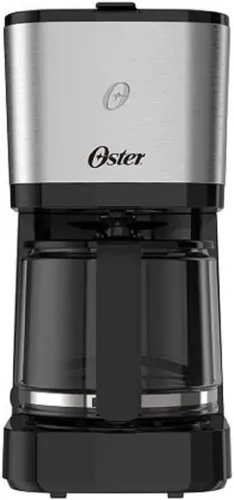 Cafeteira Oster Inox, 1,2L, 110V/127V, Preto/Inox, 750W, OCAF600 - Lacrada