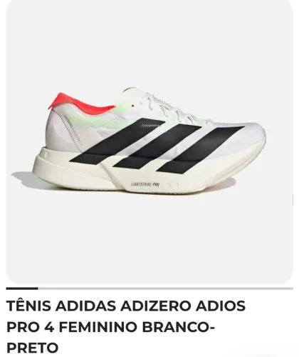 ADIDAS ADIZERO ADIOS PRO 4 FEMININO TAM. 37 | USADO POUCAS VEZES | R$ 1.799