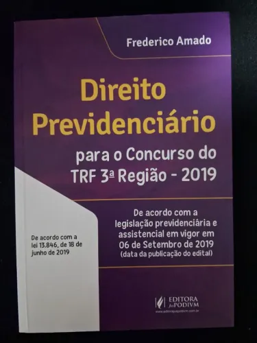 Livro Direito Previdenciário TRF 3a Região Frederico Amado Juspodivm