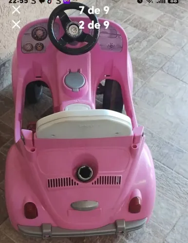 Combo Infantil - Brinquedos +Fusca + Mochila Escolar + Mesinha Rosa