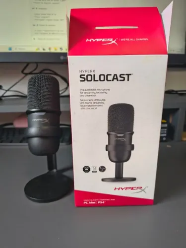 Microfone HyperX SoloCast USB - Original - Excelente Estado