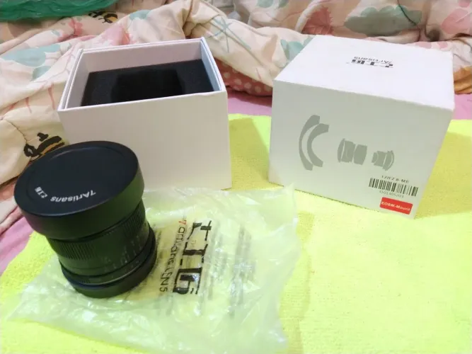 Lente 7artisans 12mm 2.8 Manual nova na caixa EOSM-mount mb
