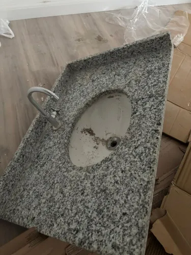 Pia banheiro mármore