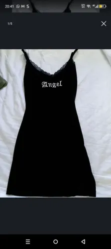 Vestido de veludo angel