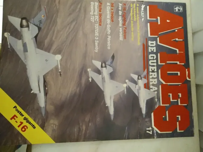 Fascículo Aviões de Guerra,n17. F-16/pôster