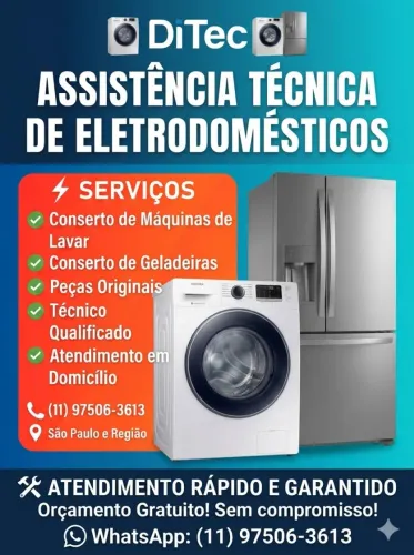 Técnico de geladeira e máquinas de lavar 