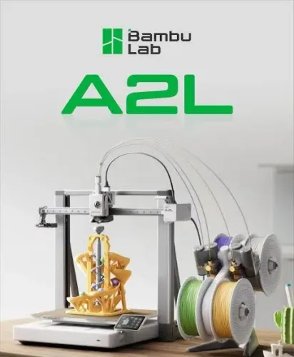 Impressora 3d Bambu Lab A2L COMBO - Multicolorida Novidade Area 33x32,5cm