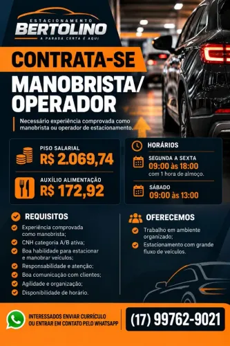 Vaga para manobrista