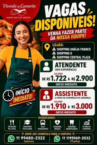 Vaga Para Atendente