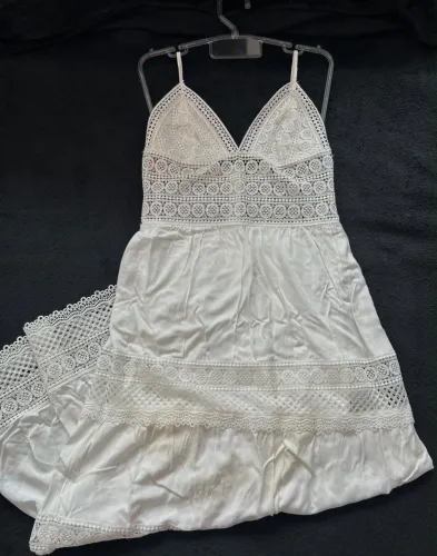 Vestido renda longo branco