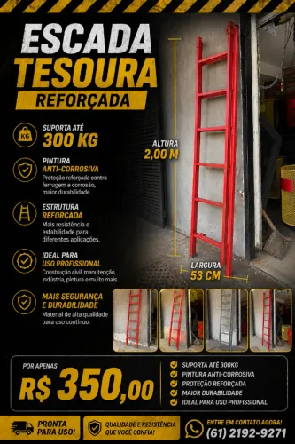 Escada Tesoura - Reforçada