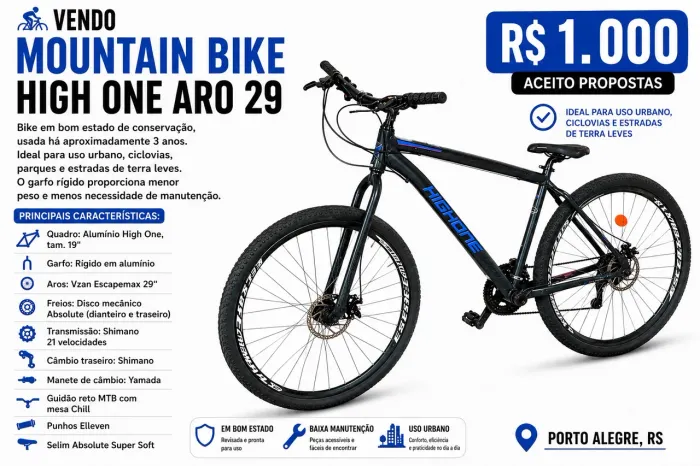 Bike High One Aro 29