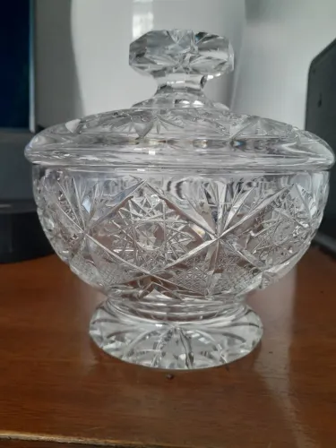 Baleiro/ bomboniere de cristal