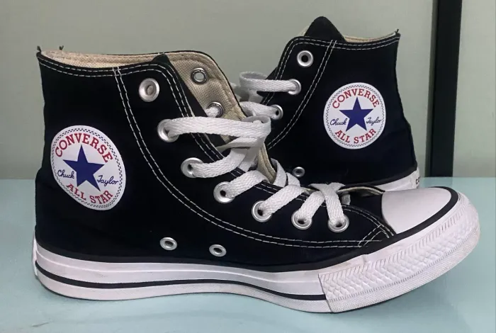 Tênis Converse Chuck Taylor All Star Cano Alto (Preto) - Tamanho 35 BR