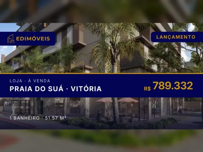 Praia do Suá: loja com grande fluxo de pedestres e veículos