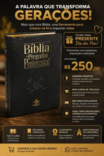 Biblia pregador pentecostal