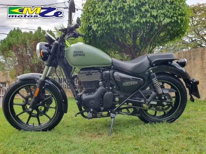 ROYAL ENFIELD METEOR FIREBALL 350 2024 VERDE COM 11.000 KM