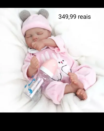 Boneca bebê reborn super realista 