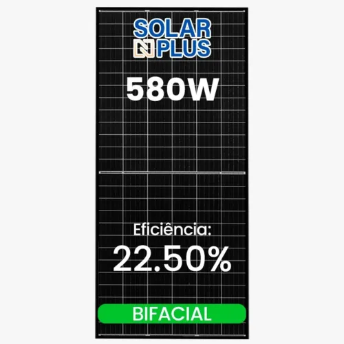 PLACA SOLAR- 580w- BIFACIAL