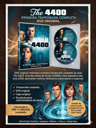 DVD The 4400 - 1ª Temporada Completa | Original Com Luva Raro