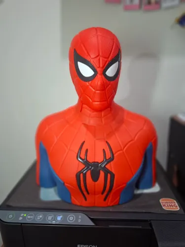 Balde de pipoca 3d Homem Aranha 2026 busto