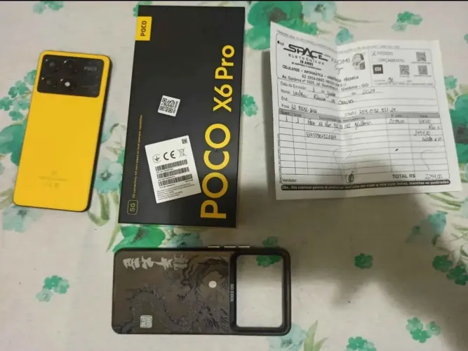 Poco X6 Pro com nota fiscal novo conservado