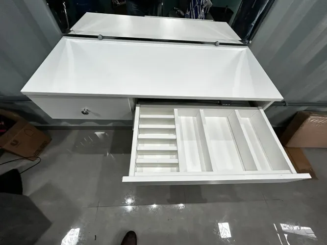 Bancada de barbearia mdf 