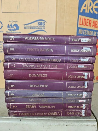 Lote 10 Livros Coleção Obras De Jorge Amado - Capa Dura