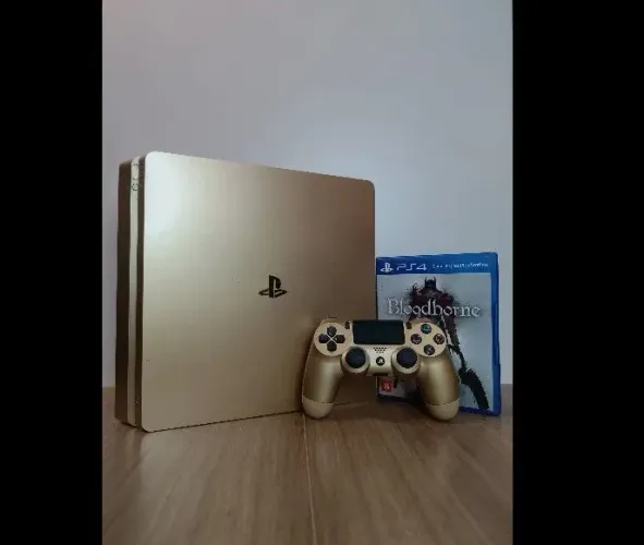 Ps4 dourado  1tera 