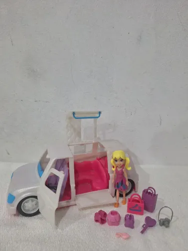 Combo Polly Limousine carro boneca e acessórios
