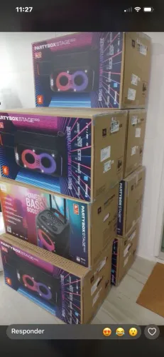 JBL spartyboxstage 320 zero.caixa lacrada